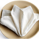 Serviette 40x40 x3 blanc gaze de coton celestia