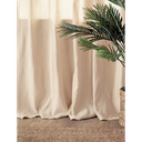 Rideaux à pattes 135x250 sable gaze de coton celestia