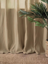 Rideaux à pattes 135x250 travertine  gaze de coton celestia