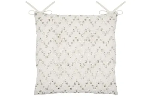 Galette de chaise amazonica  blanc 38x38