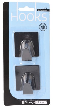 Crochets inox 2pcs carré