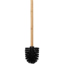 Brosse wc noir manche bambou