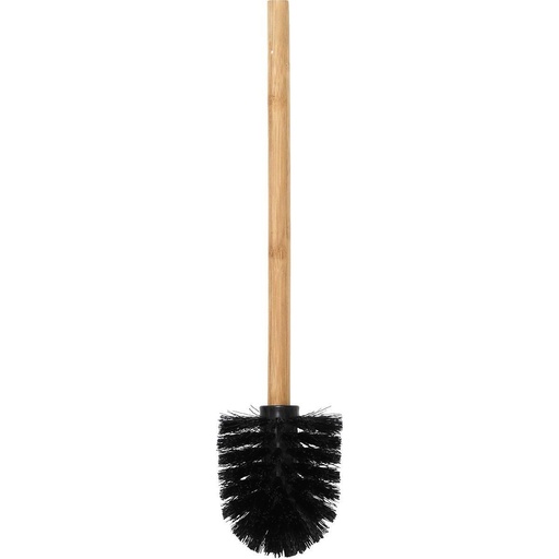 Brosse wc noir manche bambou