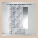 Panneau a oeillets 140 x 240 cm voile imp transfert bergamote blanc