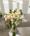 Bouquet fleur beige