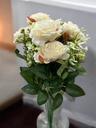 Bouquet rose couleur blanc