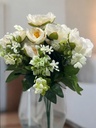Bouquet oeillet blanc