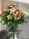 Bouquet  oeillet  marron 