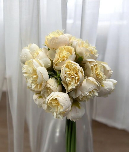 Bouquet  pivoine blanc