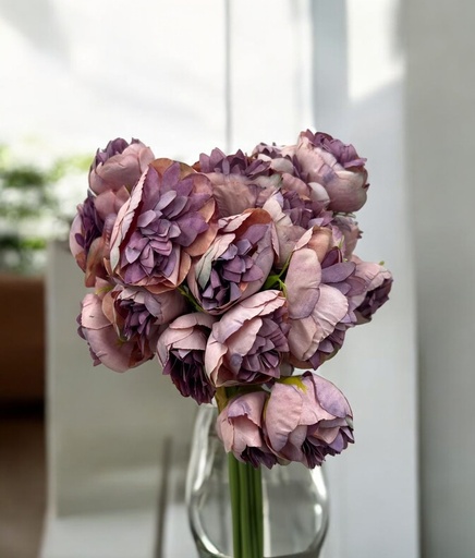 Bouquet  pivoine mauve