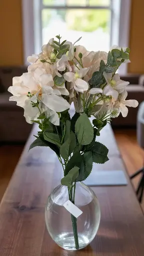 Bouquet de fleurs créme