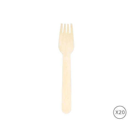 Fourchettes bois x20