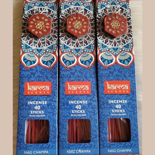 Encens stick set 40 bois 0,5x0,5x27 25 cm-nag champa