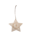 Pendant bois etoile