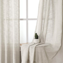 Rideaux 70x240 blanc lin linaris