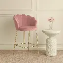 Chaise de bar  louna  rose
