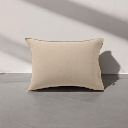 Taie de coussin 60x40 naturel lin linaris