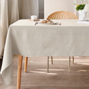 Nappe de table 140x250 blanc lin linaris