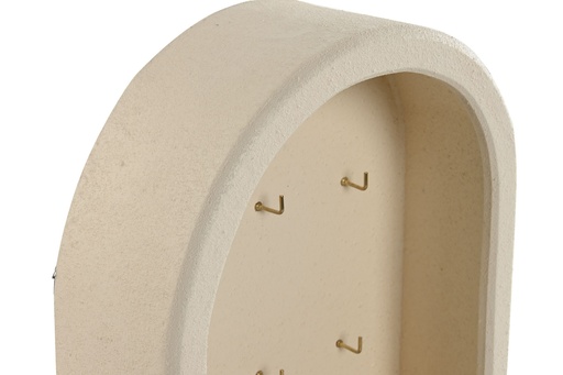 Boîte clés mdf métal 20,5x8,5x27,5 arc beige