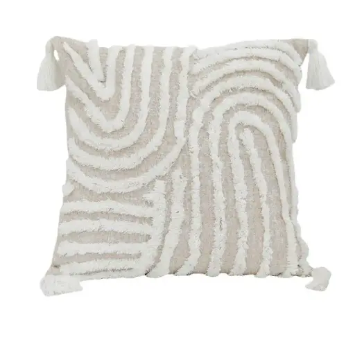 Coussin geometric grace beige 45x45cm