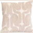 Coussin cozy contours beige 45x45cm