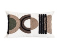 Coussin timeless beige/noir 30x50cm