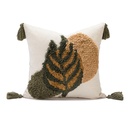 Coussin sofea naturel/ vert