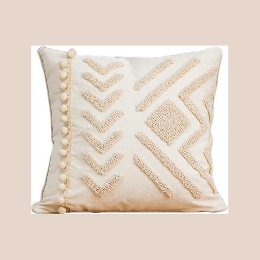 Coussin mila naturel 45x45