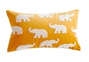 Coussin elephant moutarde 30x50