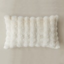 Coussin "bohème raffinée" blanc - 30x50 cm 