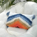 Coussin "jardin d'hiver" multi-couleur - 30x50 cm 