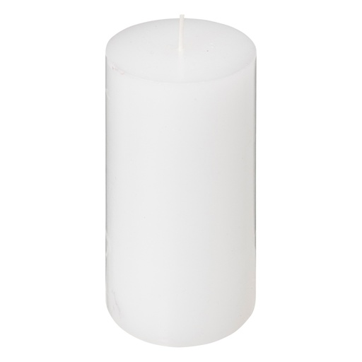 Bougie rond many blanc 7x13
