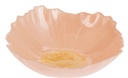 Bol en verre fleur 15cm orange