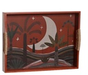 Plateau croissant de lune en mdf 40x30x5 cm