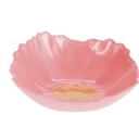 Bol en verre fleur 15cm rose