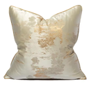 Coussin or et bronze jacquard 45x45