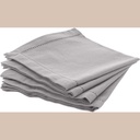 Serviette de  table chambray gris x4