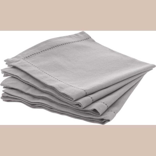 Serviette de  table chambray gris x4
