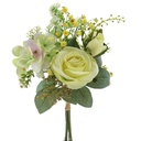 Fleur bouquet coloris jaune euca rose hortensia