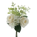  bouquet rose hortensia eucalyptus vert blanc