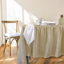 Nappe de table 140x250 travertine  gaze de coton celestia