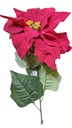  fleur poinsettia rouge - tige 80cm 