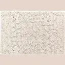 Tapis rectangle 60 x 90 cm coton/polyester tufte athena naturel