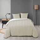 Parure 3 p. 240 x 220 cm microfibre imprimee or allover geor