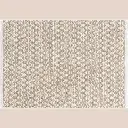 Tapis rectangle 60 x 90 cm coton/polyes fantaisie+fil met chasca naturel