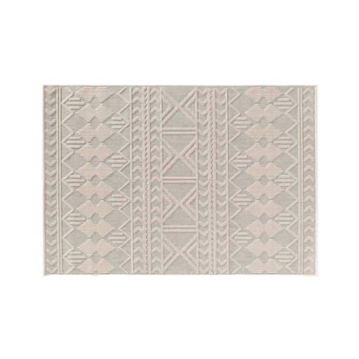 Tapis rectangle 120 x 170 cm tisse plat relief valam
