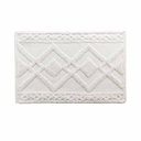 Tapis de bain 50 x 80 cm coton jacquard tufte gladis