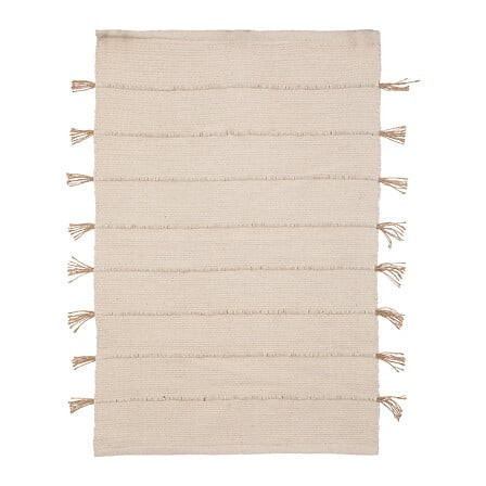 Tapis cotonon  pompom  jute 60x90