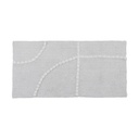 Tapis leo coton/polyester autres fibres 45x90 cm - blanc