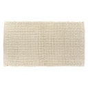 Tapis belem microfibre/coton aspect maille 45x90 cm - naturel